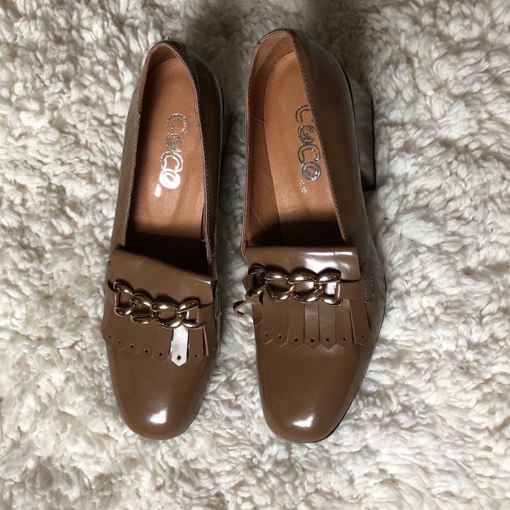 Block Heel Loafers